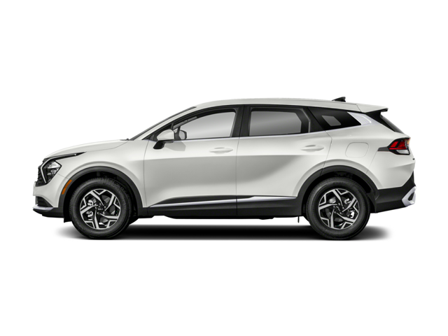 A white 2025 Kia Sportage parked