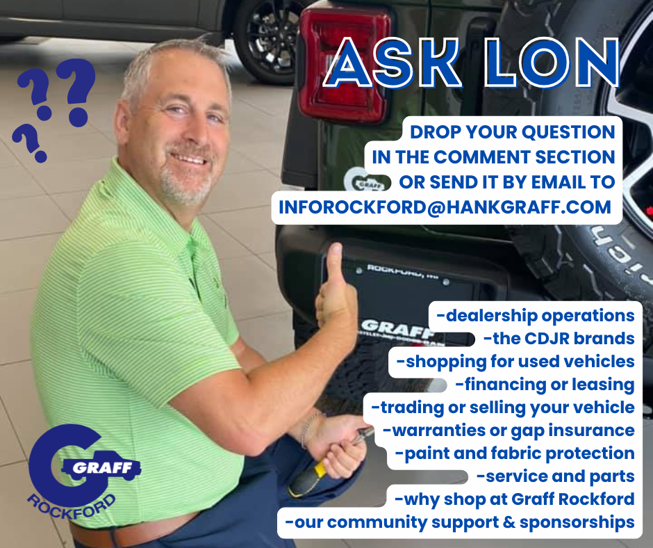 A Photo of Lon Keely with text instructing you on how to contact the dealership for information.