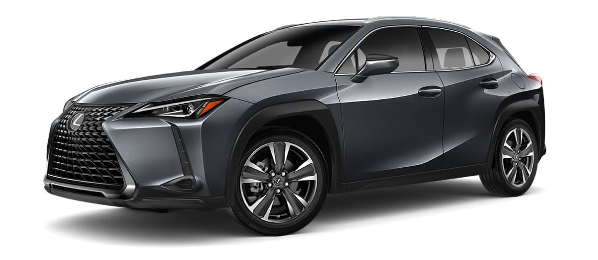 Cloudburst Gray 2022 Lexus UX on White Background