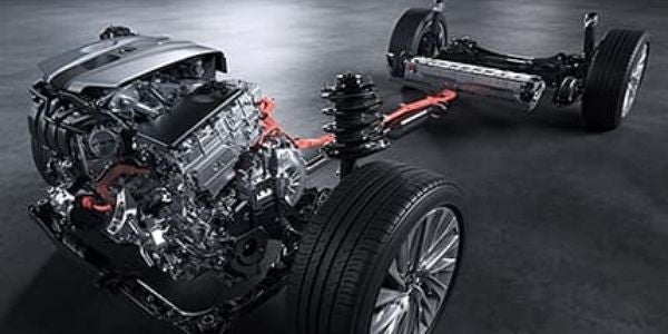 Cutaway View of 2020 Lexus ES Suspension