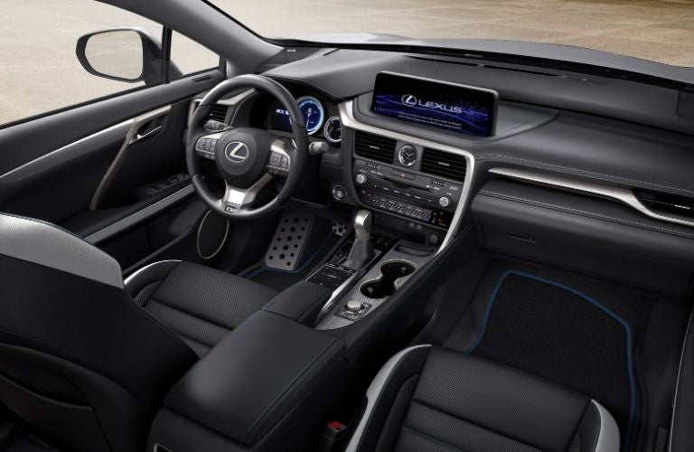 2021 Lexus RX F Sport 350 Black Line Special Edition Steering Wheel and Dashboard