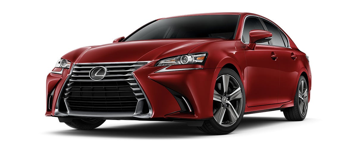 Matador Red Mica 2020 Lexus GS on White Background