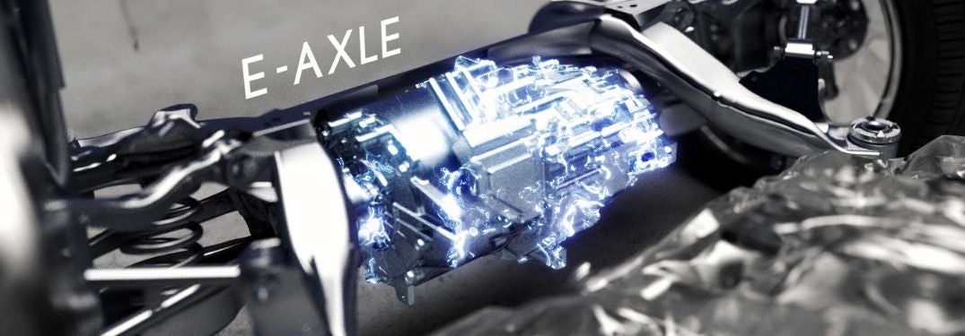 Close Up of a Diagram of Lexus DIRECT4 AWD e-Axle