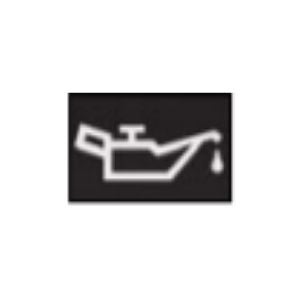 Close Up of Black Lexus Low Pressure Warning Light on White Background