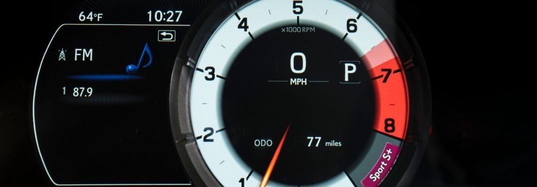 Close Up of 2021 Lexus ES Multi-Information Display and Digital Instrument Cluster