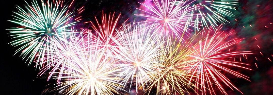 Colorful Fireworks in the Sky
