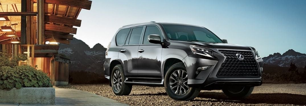 Gray 2021 Lexus GX in a Driveway