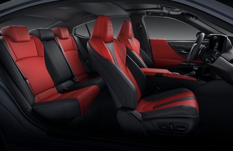 Cutaway View of 2022 Lexus ES Front and Rear Interior