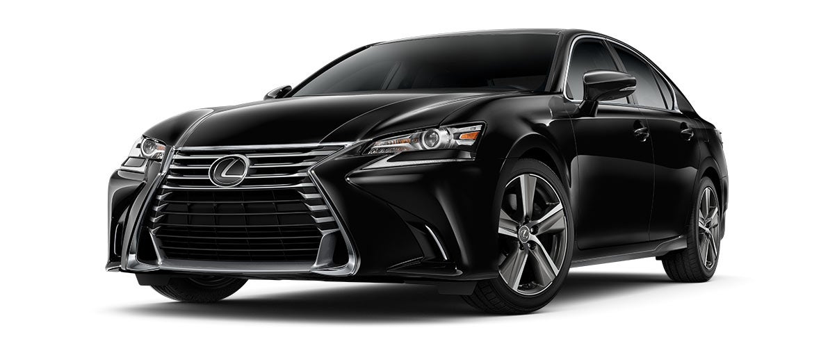 Obsidian 2020 Lexus GS on White Background