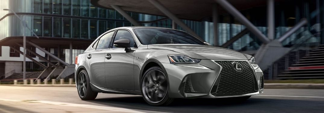 Gray 2018 Lexus IS on a City Street