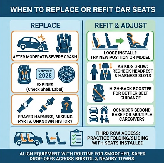 When to replace or refit a car seat for Toyota Highlander family safety