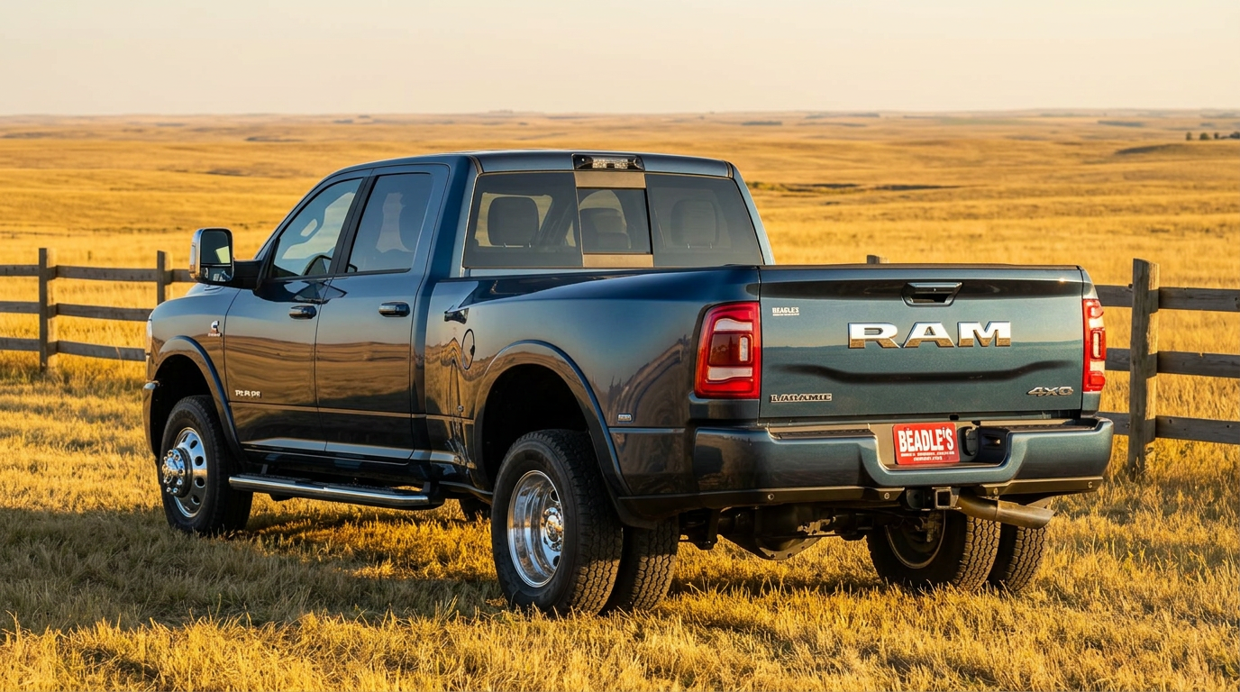 2026 Ram 3500 dually rear view dual rear wheels South Dakota