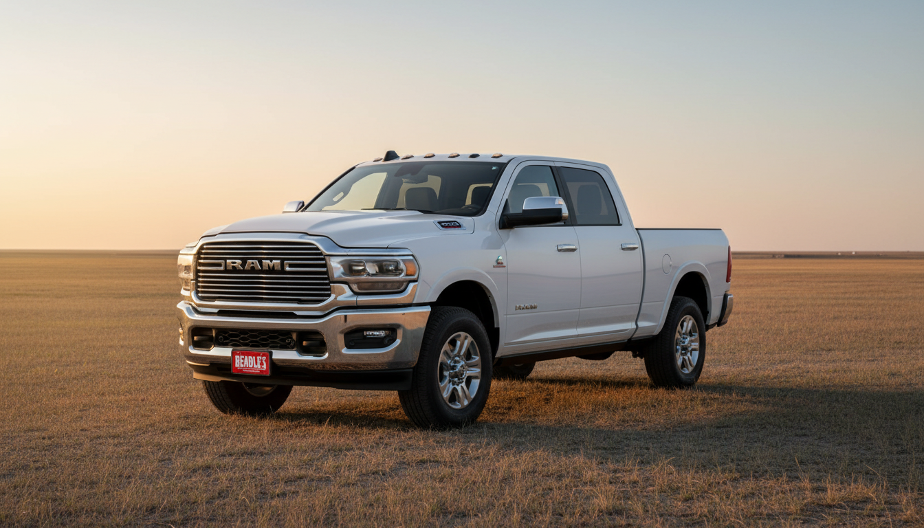 Ram 2500 in lineup configuration at Beadle's, Bowdle SD