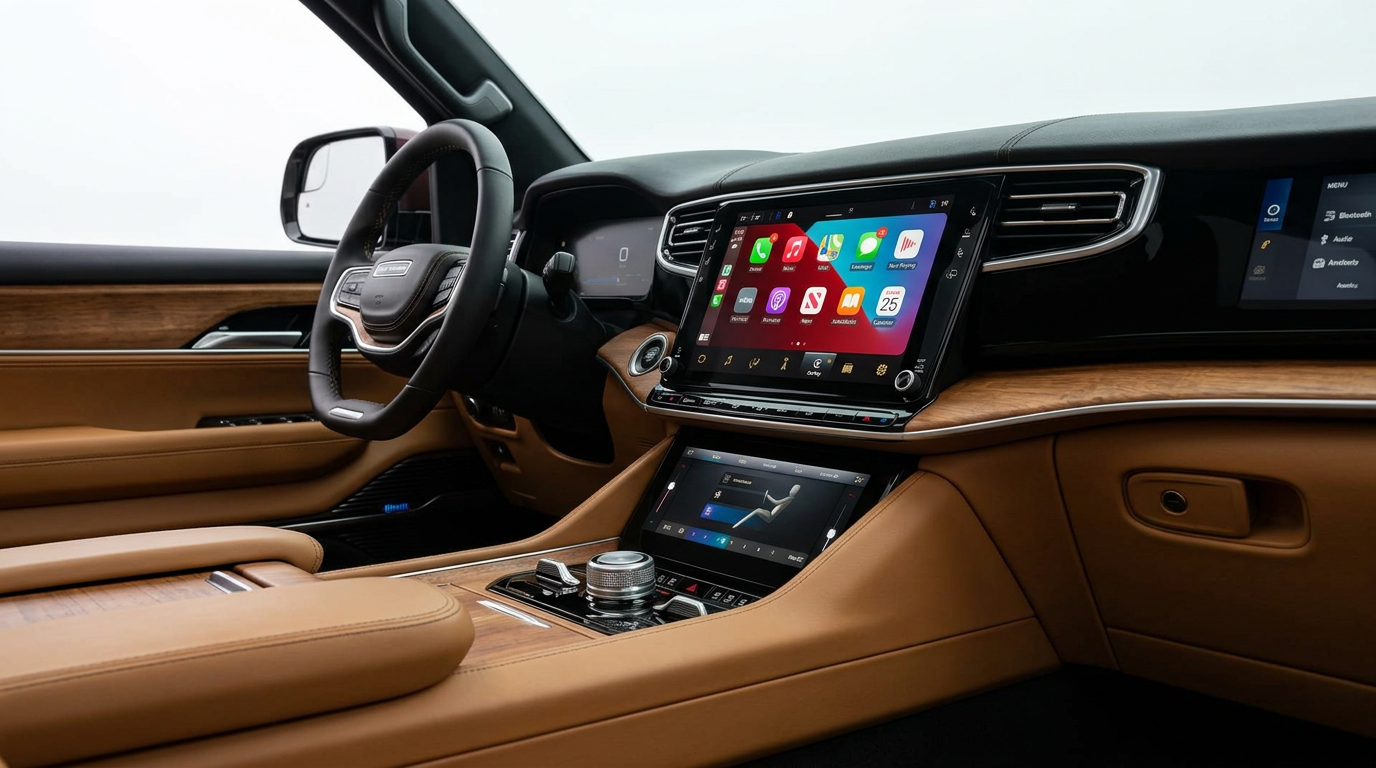 2026 Jeep Grand Wagoneer L Uconnect 5 12-inch touchscreen Bowdle
