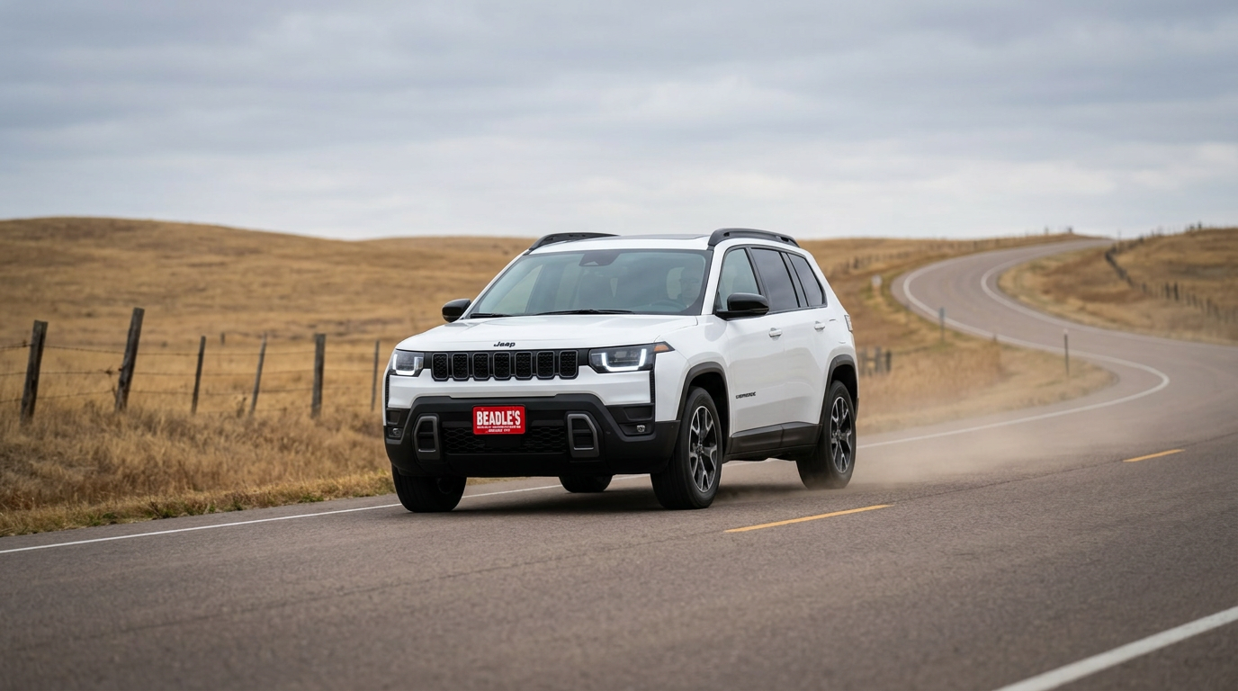 2026 Jeep Cherokee on South Dakota two-lane highway