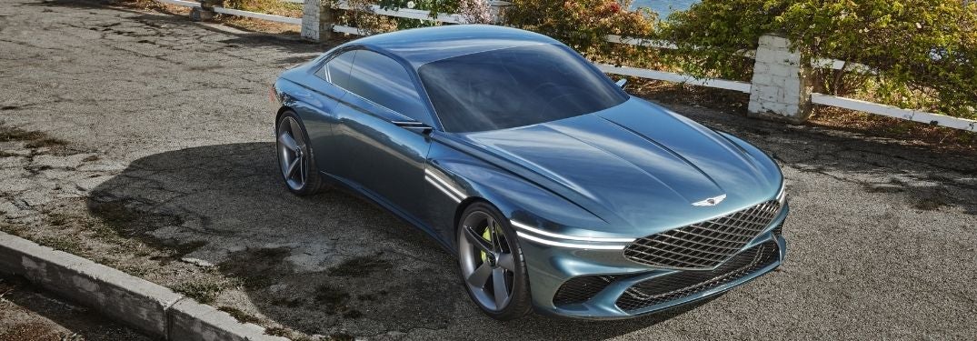 Green Genesis X Concept Front Exterior on a Coast Road