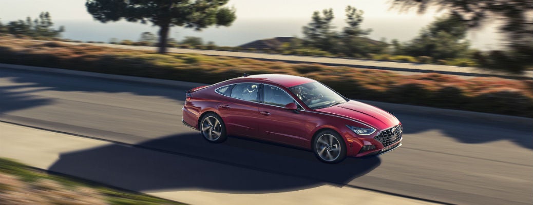 Red 2021 Hyundai Sonata