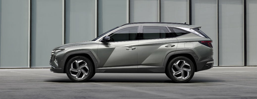Profile view of 2022 Hyundai Tucson