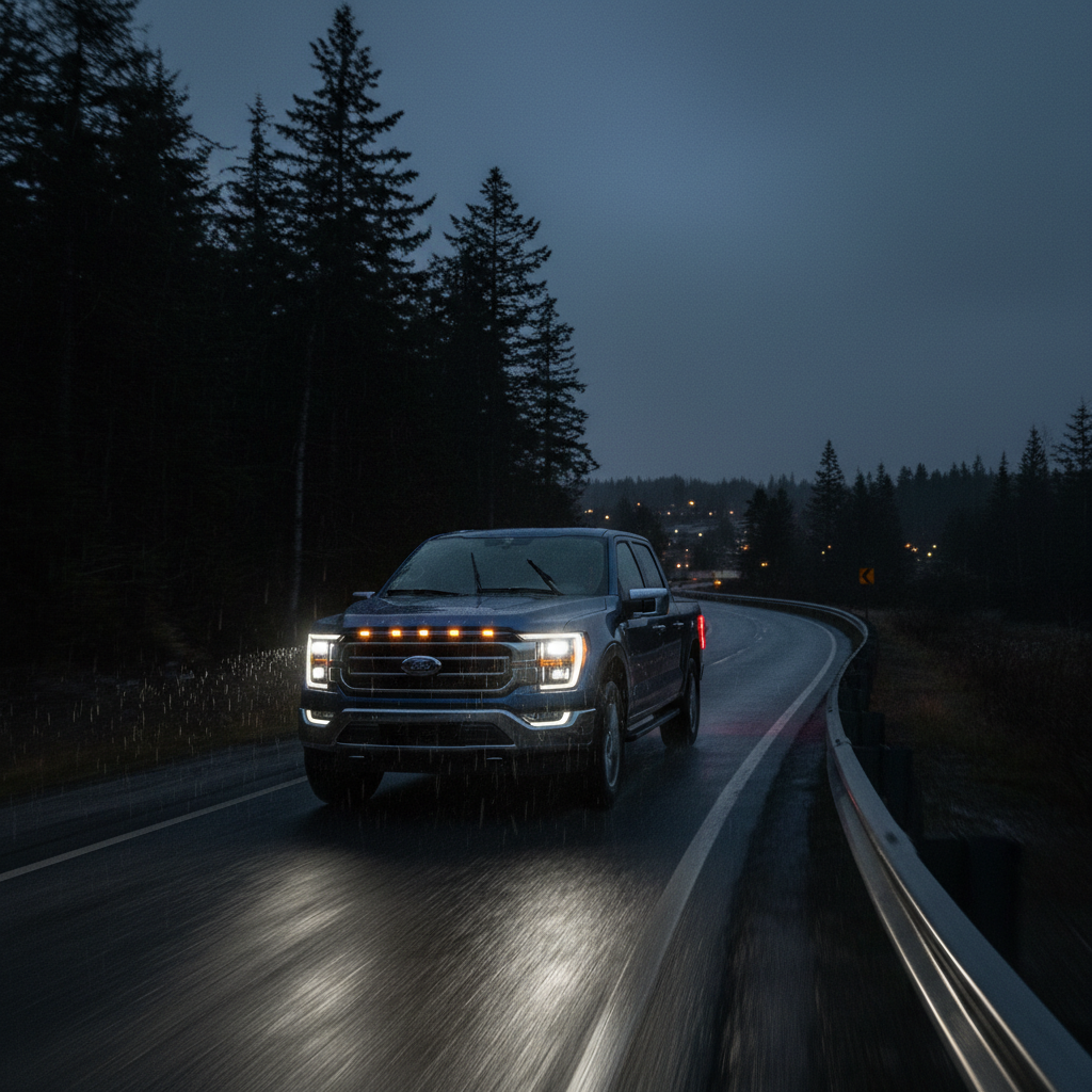 Dynamic bending headlamps swiveling to light up a curve