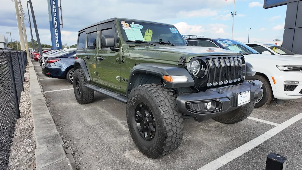 Jeep pre owned in Orlando FL at Orlando Preowned — Wrangler, Grand Cherokee, Cherokee, 125-point inspected, free CARFAX, LoJack, 3701 W Colonial Drive