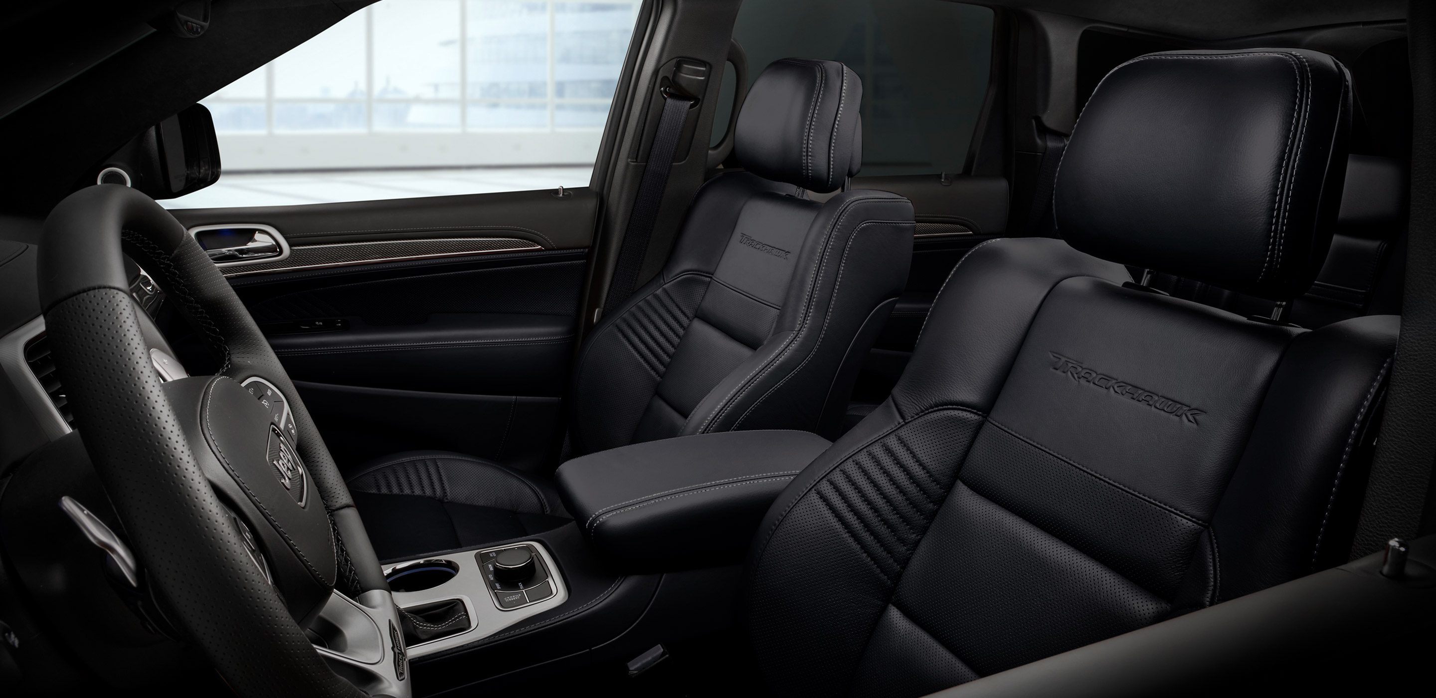 2018 Jeep Grand Cherokee SUV available black leather interior