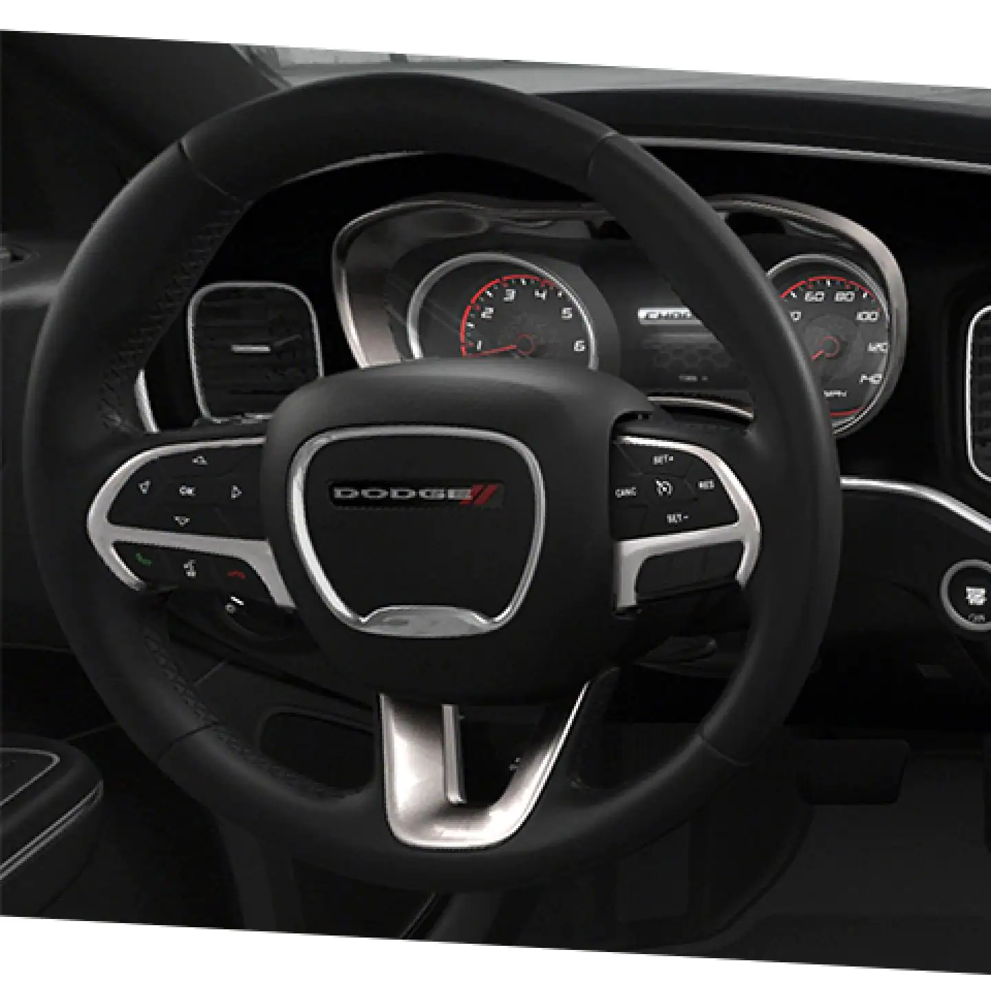 2022 Dodge Charger performance four-bump suede-wrapped steering wheel