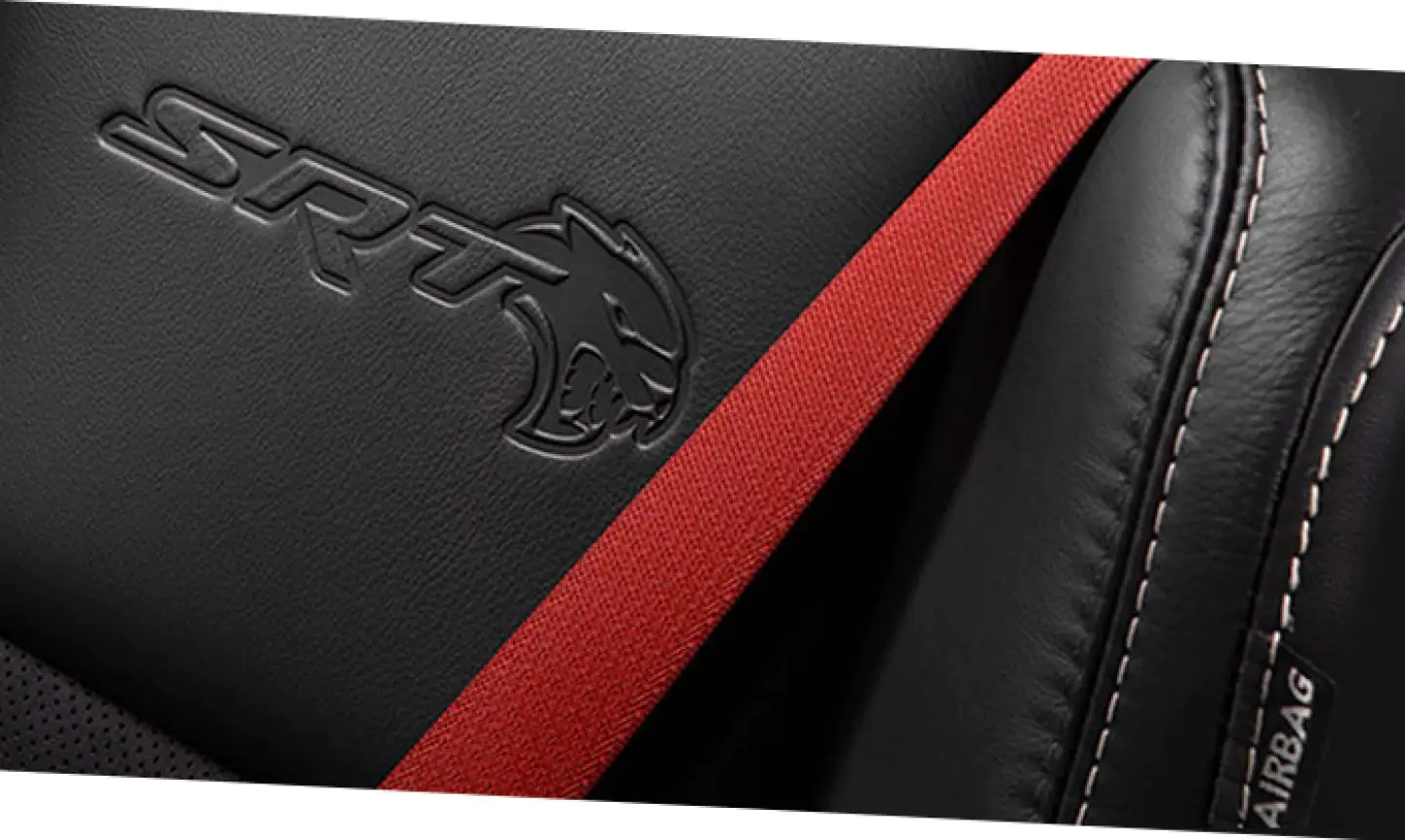 2022 Dodge Charger red SRT seat belts