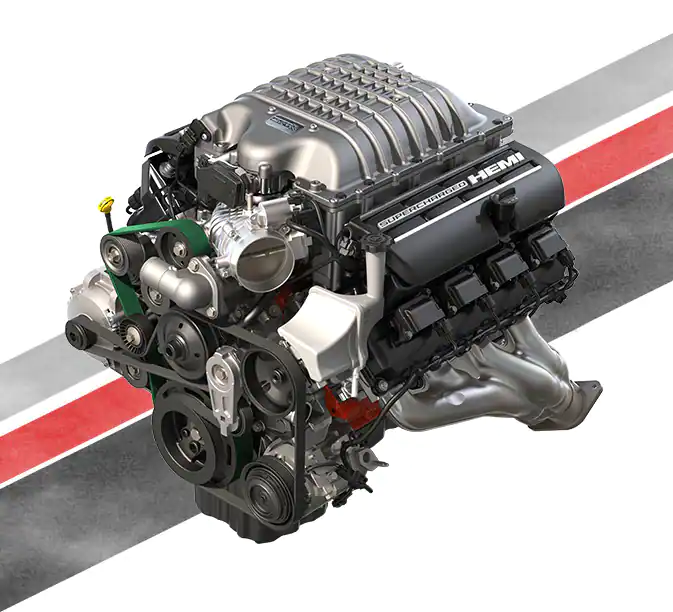 2022 Dodge Charger Supercharged 6.2L High-Output HEMI V8 engine