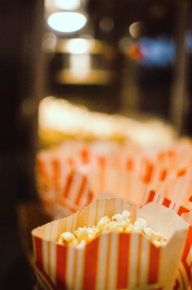 Popcorn at an Alameda county movie theater