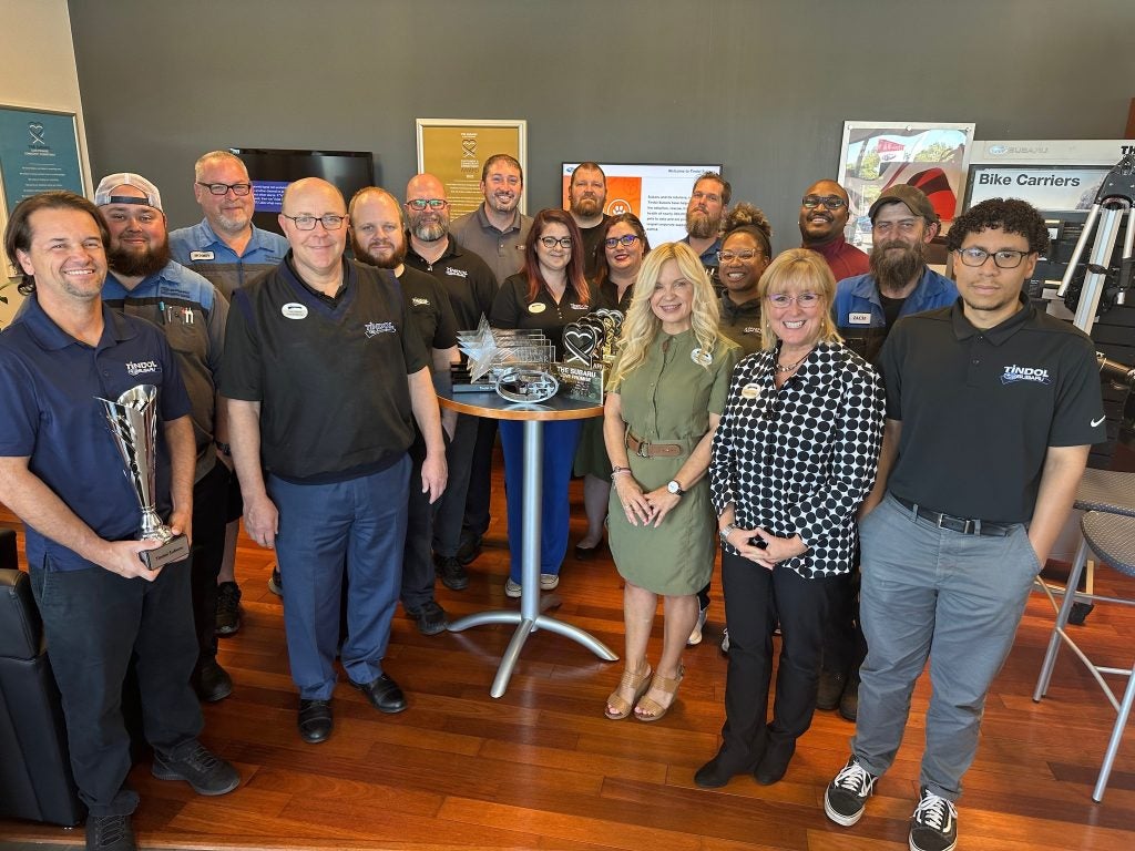Tindol Subaru Team Customer Satisfaction Award