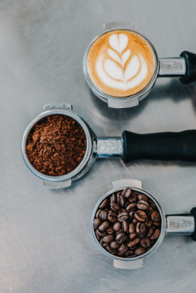 Coffee shop beans in Livermore, CA.
