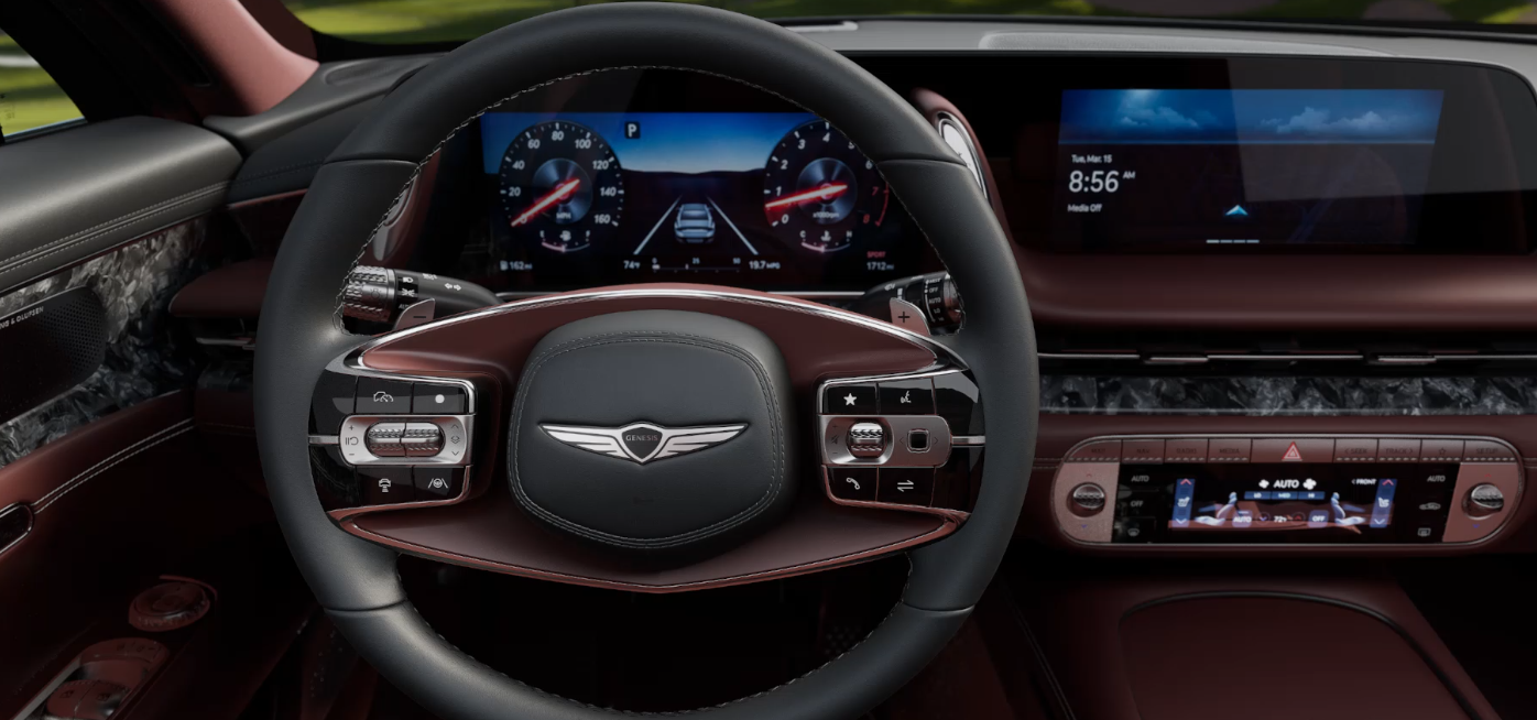 2025 Genesis G90 interior dashboard.
