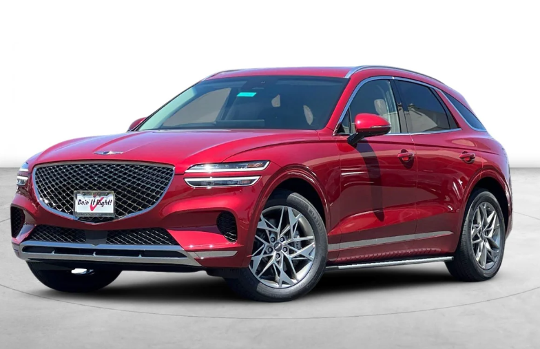 2025 Genesis GV70 SUV in red paint for sale in Dublin, CA