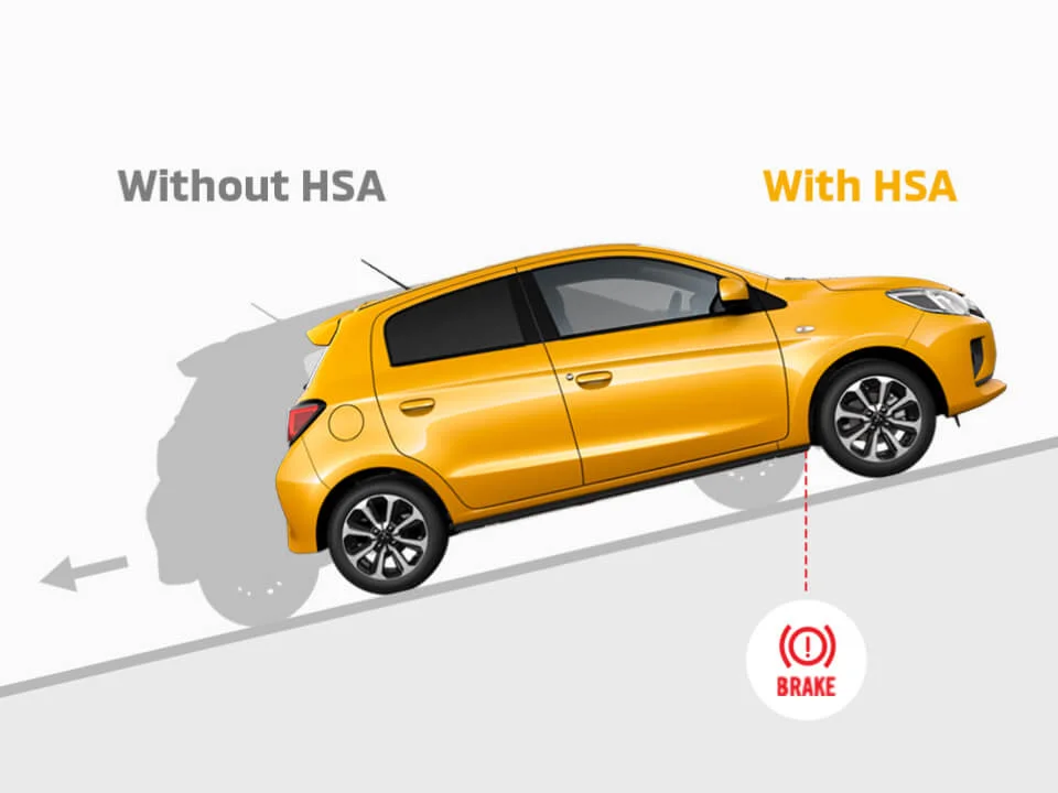 2022 Mitsubishi Mirage hill start assist