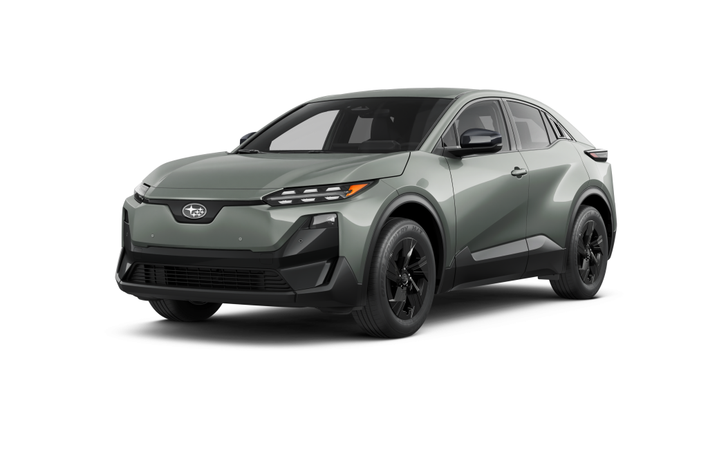 Front Angle Passenger Side Exterior Detail of the 2026 Uncharted Premium in Coastal Wolf Gray Metallic with Black Cloth
