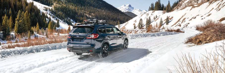 subaru ascent driving in snow