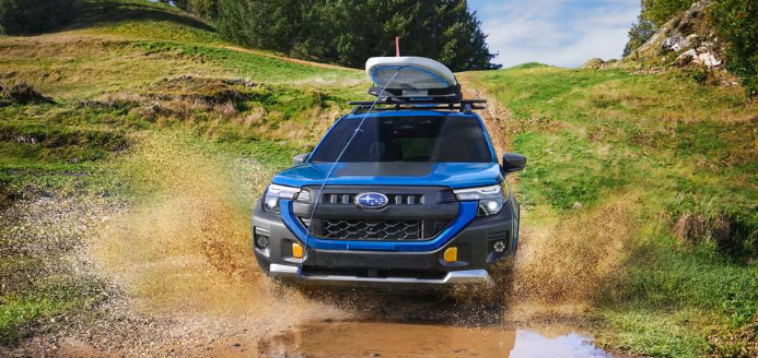 Exterior front action major of the Forester Wilderness Hybrid
