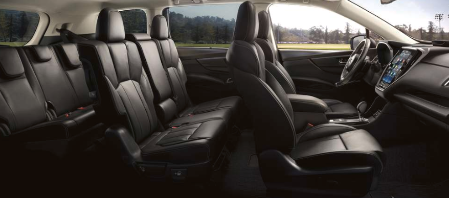 Unlimited Interior profile buck of Ascent Limited trim with bench seating, Slate Black leather.