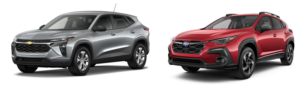 chevroelt trax compared to the subaru crosstrek