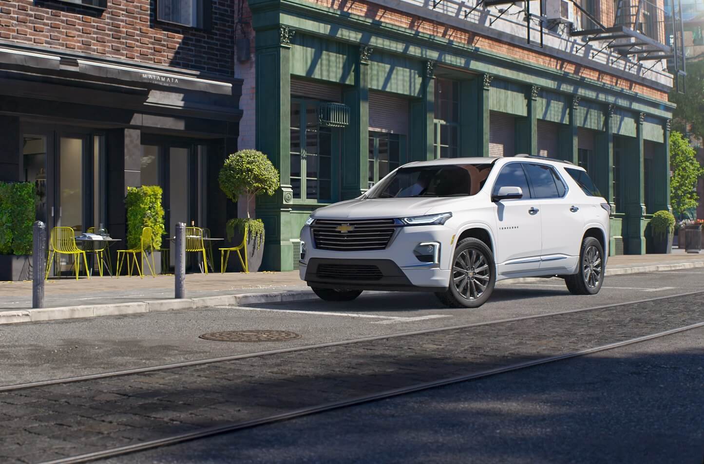 Chevy Traverse exterior front view