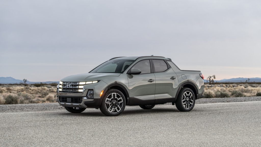 2026 Hyundai Santa Cruz Limited side hero view.
