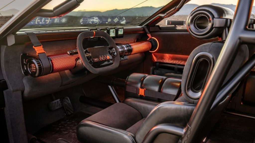 Hyundai CRATER Concept interior side view of the front seats and dash