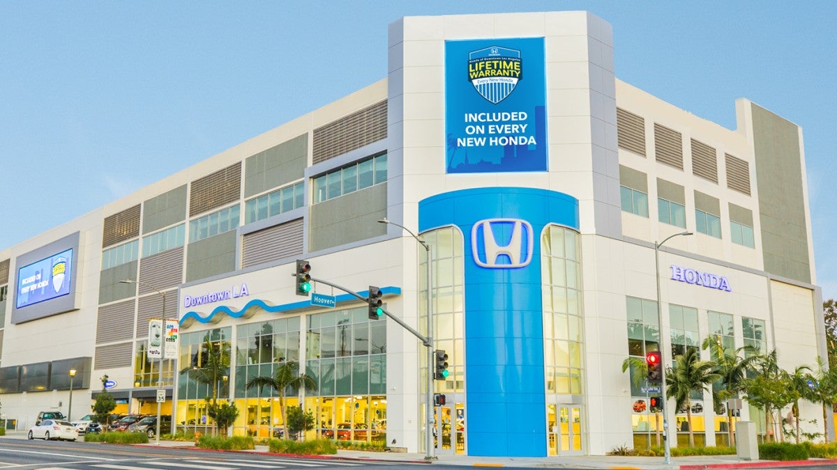 Honda of Downtown Los Angeles building exterior view
