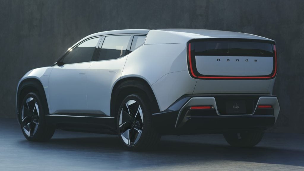 Honda 0 SUV rear side view