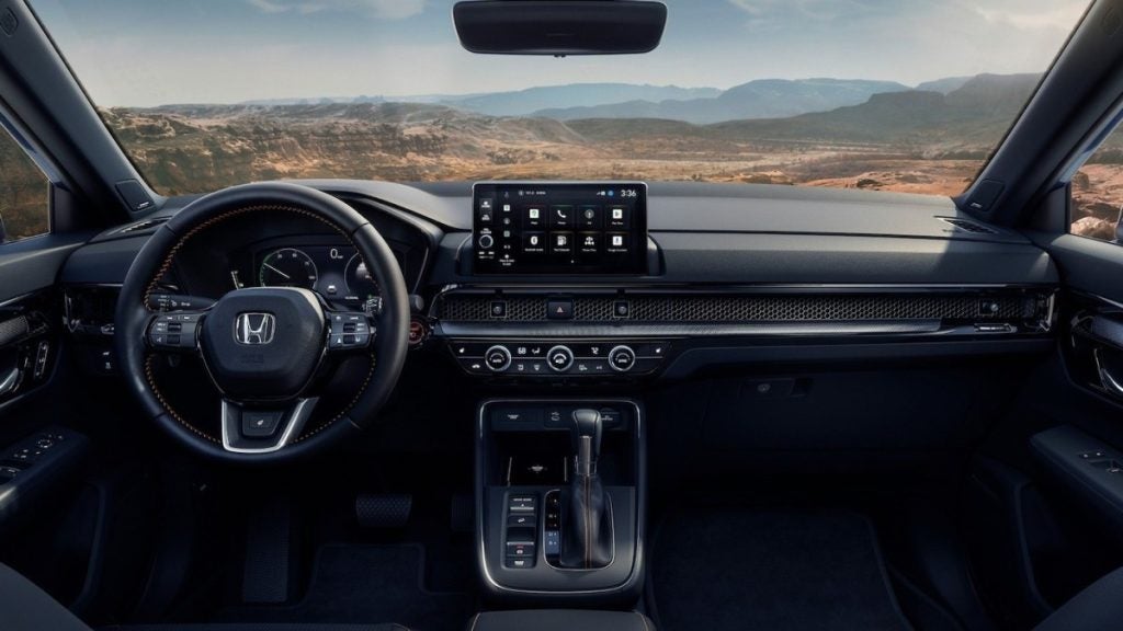 2026 Honda CR-V Sport Touring Hybrid shown with Black Leather.