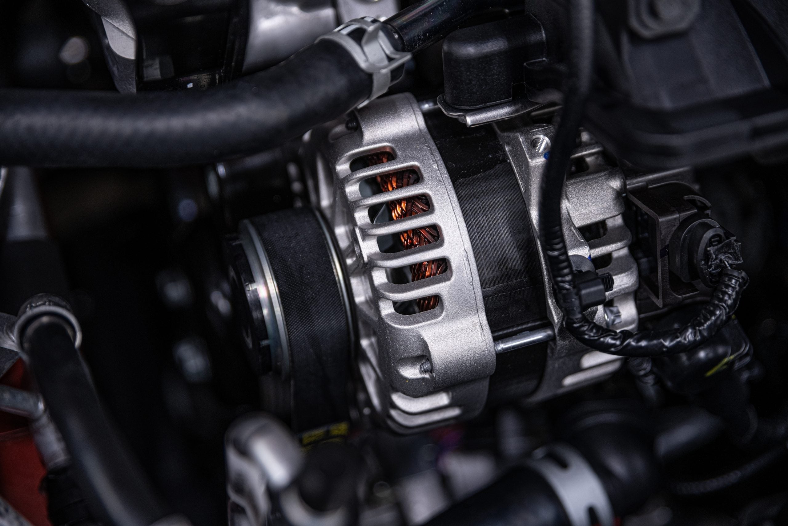 standard image of an alternator from a vehicle
