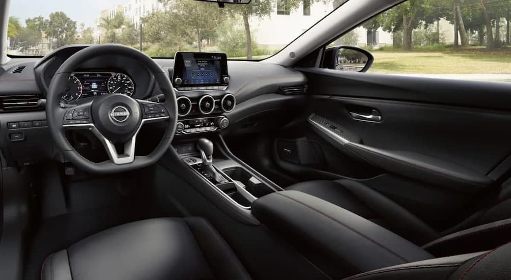 The black dash in a 2025 Nissan Sentra for sale in Knoxville.