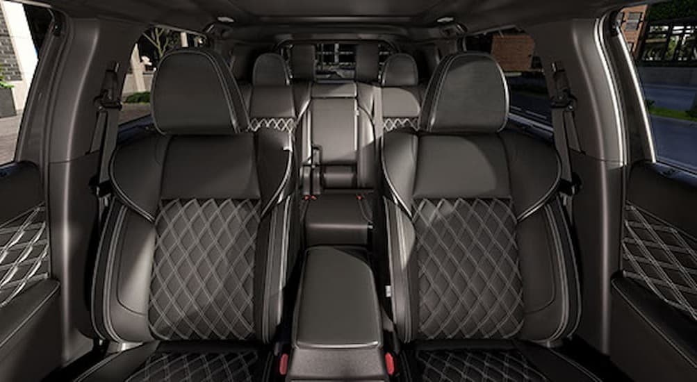 Black interior in a 2026 Nissan Rogue.