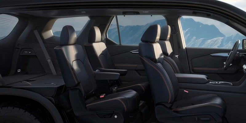 Interior of a Honda Pilot.