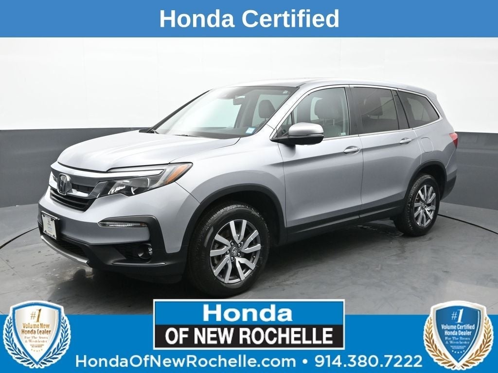 A silver CPO 2022 Honda Pilot.